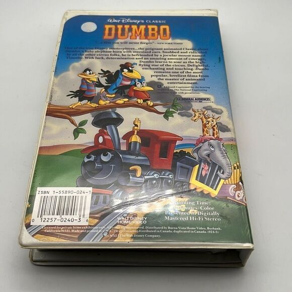 Dumbo (VHS Tape, 1999, Walt Disney Home Entertainment) - Picture 2 of 3